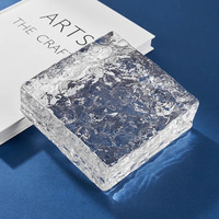 Briques de verre givré personnalisables avec fonction imperméable et diverses motifs de couleurs pour une utilisation en cuisine