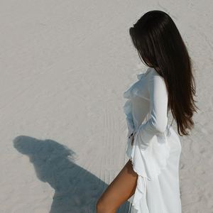 TW Blusa de Encaje de Manga Larga para Mujer, Verano 2024, Nueva, Protección Solar, Vestido, Bikini, Traje de Baño, Cubre Traje de Baño para Playa - Product Image 2
