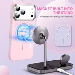 NUEVA Funda Magnética para Teléfono Móvil con Carga Inalámbrica, TPU+PC, Color Puro, Antigolpes, para 11-17 Pro Max, 2026 - Product Image 4