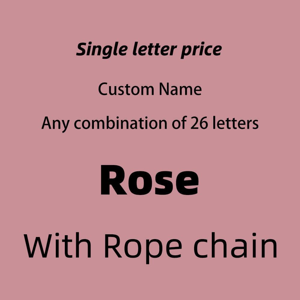 Rose  With Rope Chain