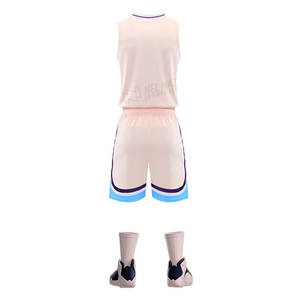 Camiseta de baloncesto hecha de poliéster de la mejor calidad uniforme Diseña tu propio uniforme de baloncesto azul BSCI, poliéster, ropa deportiva - Product Image 2