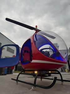 Привлекательная красно-синяя модель вертолета из смолы с "модным" дизайном-центральный дисплей для розничных магазинов и продвижения бренда - Product Image 2