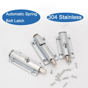 Kete 4-inch 406 tự động mùa xuân bu lông 3-inch 404 cao cấp chốt cửa (Hợp kim kẽm) <span class=keywords><strong>push</strong></span>-nút bu lông thép không gỉ - Product Image 5