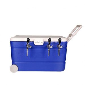 GB Hot NO.BCJ-70008 Boîte de refroidissement portable en plastique pour bière Jockey avec trois robinets - Product Image 1