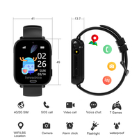 Dispositivo de Seguridad Infantil Antipérdida, Reloj Inteligente con Linterna, Tarjeta SIM, Posicionamiento, Reloj Inteligente Conectado para Niños, Reloj de Seguridad Escolar