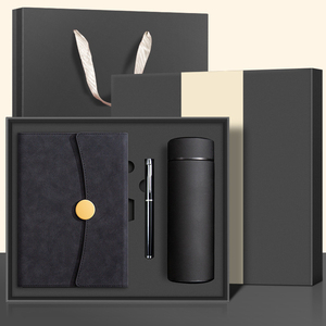Ensemble <span class=keywords><strong>Cadeau</strong></span> d'Entreprise Premium en Gros : Carnet en Cuir Personnalisé avec Logo et Gobelet Isotherme en Acier Inoxydable avec Clé USB – Idées Cadeaux d'Affaires de Luxe - Product Image 1