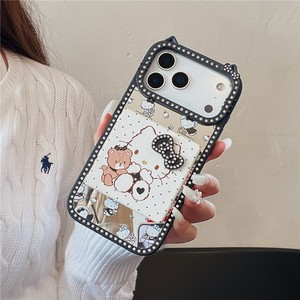 เคสโทรศัพท์ลายการ์ตูนหมี KT แมว น่ารัก รุ่นใหม่ล่าสุด พร้อมกระจกแต่งหน้า สำหรับ iPhone 13 14 15 16 17 pro max - Product Image 5