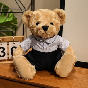 Shengye Orsacchiotto di <span class=keywords><strong>Peluche</strong></span> Unisex di Alta Qualità con Maglietta Rosa e Blu, Imbottitura in Cotone PP, Divertente Pupazzo Animale per Regalo Bambini - Product Image 3