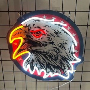 Eagle Brand Neon Light Eagle Letrero de neón para decoración de pared USB LED Signv Eagle Decoración de pared para Bar Pub Store - Product Image 2