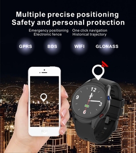 Montre connectée de santé en silicone 4G IP67 <span class=keywords><strong>avec</strong></span> détection de chute, fréquence cardiaque, bouton SOS, boussole et fonction d'appel d'urgence <span class=keywords><strong>pour</strong></span> personnes <span class=keywords><strong>âgée</strong></span>s, dernière version du système d'exploitation Android - Product Image 5