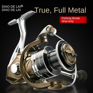 Carrete de Pesca Giratorio <span class=keywords><strong>Diao</strong></span> De Lai JK, Relación de Engranajes 5.2:1, Uso con Mano Derecha, Pesca en Playa y Mar, Alta Velocidad, Metálico, 208-387g - Product Image 4