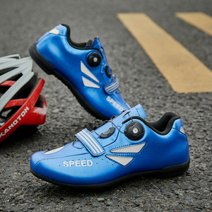 Nouvelles chaussures de cyclisme unisexes à clipser pour <span class=keywords><strong>VTT</strong></span>, semelle large et rigide, modèle 887 à motif lettres - Product Image 3