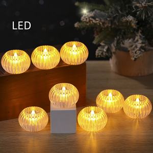 Vela LED Artificial sin Llama con Luz Cálida Intermitente de Colores para Decoración de San Valentín - Product Image 1