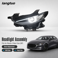 Phare LED modifié avec clignotant séquentiel, phare de remplacement de style OEM pour Mazda3 Axela nouvelle génération