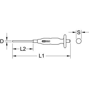 KS เครื่องมือพินเจาะเพลาทรงกระบอก2มม - Product Image 4