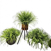 Boule d'herbe artificielle en PVC, très vendue, pour décoration suspendue au plafond intérieur/extérieur, résistante aux UV, imperméable et écologique