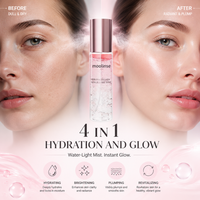 Sérum en Brume Gelée OEM Rose PDRN Collagène |   Spray éclat double texture Niacinamide Glutathion Céramide Acide hyaluronique |   Visage