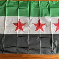 République de l'ancienne Syrie drapeau arabe syrien 3X5 Ft pied 100% drapeau polyester Conseil national drapeau de l'indépendance
