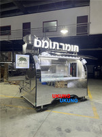 Ukung Ce Goedgekeurd Hot Dog Burger Trailer Concessie Stand Voedsel Aanhanger In Eu Markt Mobiele Catering Voedsel Winkelwagen