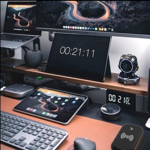 Màu xanh gợn không dây chuột Pad ma thuật ánh sáng RGB chuột Pad quá khổ bảng Mat tùy biến - Product Image 5