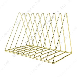 Desktop Magazine Rack 9 Grids Durable Iron Bookshelf Storage <b>Organizer</b> Office <b>File</b> Holder - Product Image 1