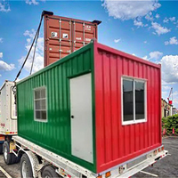 Maison en conteneur préfabriquée de conception simple de 20 à 40 pieds Dortoir du personnel à plat Maison préfabriquée pour l'assemblage