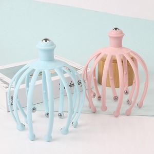 Nouveautés Couleur unie <span class=keywords><strong>Araignée</strong></span> Silicone souple Soulager le stress <span class=keywords><strong>Massage</strong></span> du cuir chevelu Masseur de tête - Product Image 2