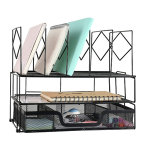 Organiseurs de bureau et accessoires de bureau - Organiseur de dossiers avec tiroir, accessoires de bureau et organisateurs d'espace de travail pour fournitures de bureau - Product Image 3