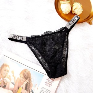 Intimo Femminile Victoria's Secret, Mutandine Sexy a Vita Bassa <span class=keywords><strong>in</strong></span> <span class=keywords><strong>Pizzo</strong></span> per Donne, <span class=keywords><strong>Perizoma</strong></span> <span class=keywords><strong>in</strong></span> <span class=keywords><strong>Pizzo</strong></span>, Abbigliamento Intimo Femminile - Product Image 1