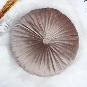 Nordic Ins Style Velvet Pumpkin <strong>Round</strong> <strong>Cushion</strong> - Product Image 5