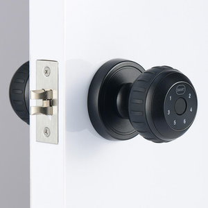 Serrure de porte numérique biométrique intelligente Tuya BL530 avec bouton rond - Product Image 2