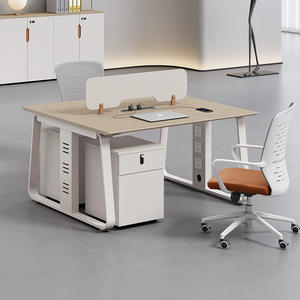 Chaise de bureau moderne et poste de travail informatique combinés – Mobilier modulaire pour personnel - Product Image 2