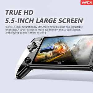 Console de <span class=keywords><strong>jeu</strong></span> portable QBUY X9, écran HD non tactile de 5,5 pouces, batterie de 1500 mAh, lecteur vidéo portable, WiFi, système d'exploitation Linux, appareil de <span class=keywords><strong>jeu</strong></span> - Product Image 4