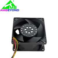 Ventilateur DC 8038 personnalisable de 80 mm d'épaisseur, à haut débit d'air, pour amplificateur, équipement laser, unité de réfrigération