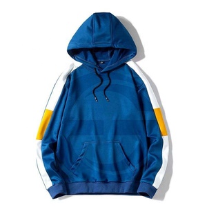 เสื้อฮู้ดกันหนาวมีกระเป๋าสำหรับผู้ชาย,เสื้อฮู้ดสตรีทแบบบล็อกสีติดโลโก้ได้ตามต้องการผ้าฝ้าย100% - Product Image 5