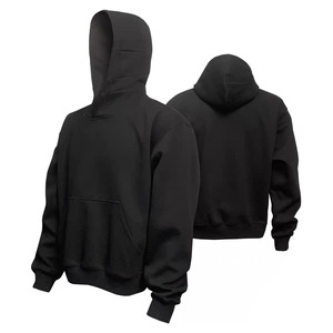 Custom Logo Design Solid Heavyweight Cotton Polyester Hooded Sweatshirt for Men Oversized <strong>Blank</strong> Cropped <strong>Boxy</strong> Fit Men <strong>Hoodie</strong> - Product Image 2