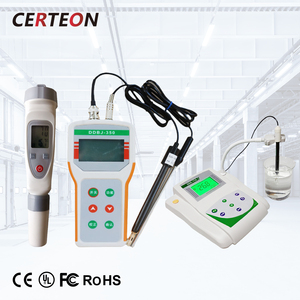 방수 디지털 휴대용 EC 측정기 실험실 및 온라인용 온도 프로브 포함 전도도계 - Product Image 1