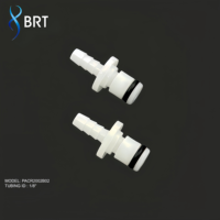 Raccords rapides en plastique en ligne avec valve, certifiés ISO, marque BRT, garantie 3 ans, raccord de tuyau 1/8'', bandes BFR, CPC 120psi