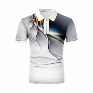 Polo personalizado de alta calidad, Jersey transpirable y duradero, patrón sólido, secado rápido, longitud corta con logotipo de diseño personalizado - Product Image 1