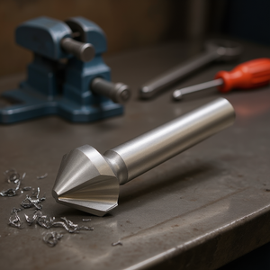 Ttake 90 Degree Countersink Hss Ta1230 Din 335 <b>C</b> 3 Flutes Cylindrical Shank For Metal Drilling - Product Image 3