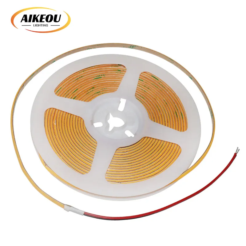 Aanpasbare Hoge Kwaliteit 3Mm Cob Led Strip Licht Indoor Cool Wit 6000K Dc 12V 24V Flexibele Led Tape Licht Voor Plafond