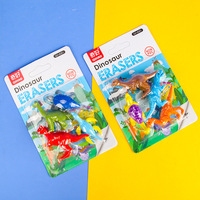 Cadeaux promotionnels pour enfants d'école, gommes créatives en forme de dinosaure 3D pour garçons