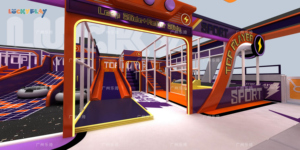 Fabricant d'équipements de terrain de jeu intérieur pour enfants, parcours Ninja personnalisés, parcours de cordes en altitude, et équipements de sport <span class=keywords><strong>Mario</strong></span>, directement de l'usine - Product Image 3