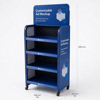 Présentoir portable pour robinets, douches, raccords de tuyauterie et nettoyeurs de canalisations pour la section plomberie