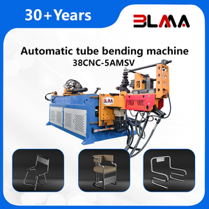 Máquina de Dobrar Tubos CNC Totalmente Automática BLMA Factory 38CNC-5A3SV |   Máquina de Dobragem de Tubos Hidráulicos para Escapamentos e Tubos de Aço - Product Image 1