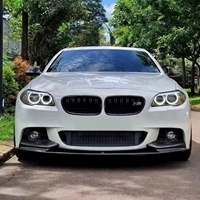 Composant de lèvre avant en fibre de carbone M Performance pour BMW Série 5 F10 F18 MP Style Kit de carrosserie de lèvre de pare-chocs avant en fibre de carbone