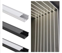 Profilé en aluminium LED extrudé de super qualité monté en encastré VST avec couvercle en PC diffusé pour les décorations d'éclairage d'armoire