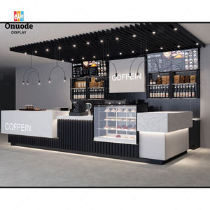 Quiosco de Café de Lujo para Centro Comercial, Elegante Mostrador de Acero Inoxidable y MDF, Diseño Interior Completo Personalizado y Ecológico - Product Image 5