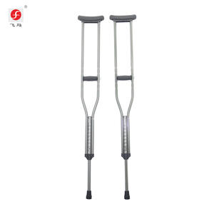 Оптовая продажа, мягкие алюминиевые медицинские регулируемые ходячие подмышечные коленные костыли - Product Image 6