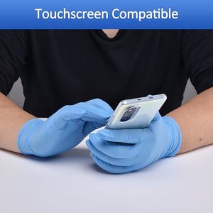 Consommables médicaux colorés de gants d'examen de nitriles jetables libres de poudre pour la vente en gros - Product Image 5